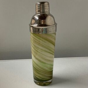 Hand Blown Glass Martini Shaker